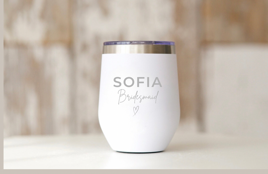 Bridesmaid Wine Stanless steel tumbler
