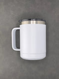 Load image into Gallery viewer, Personalized 15 oz Stainless Steel Coffee Cup
