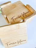 Load image into Gallery viewer, Custom Acacia Wood Coaster Set