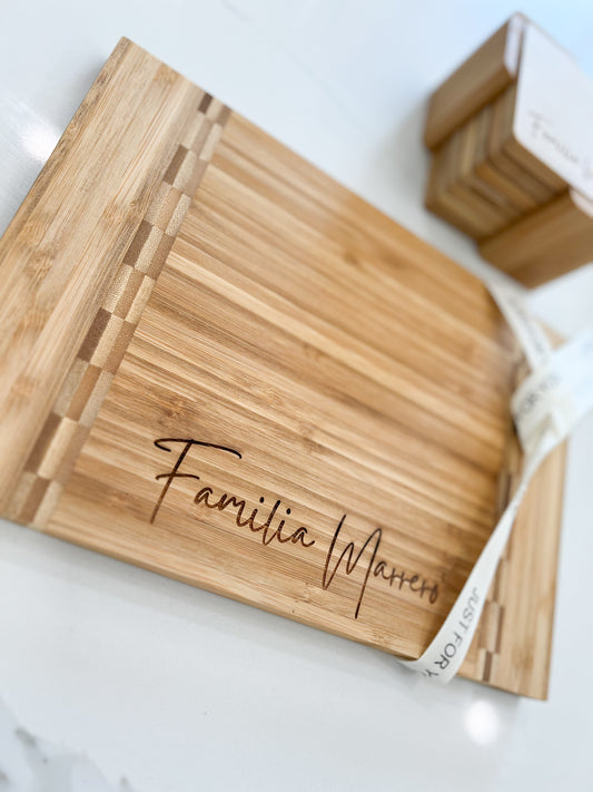Laser Engraved Serving Board