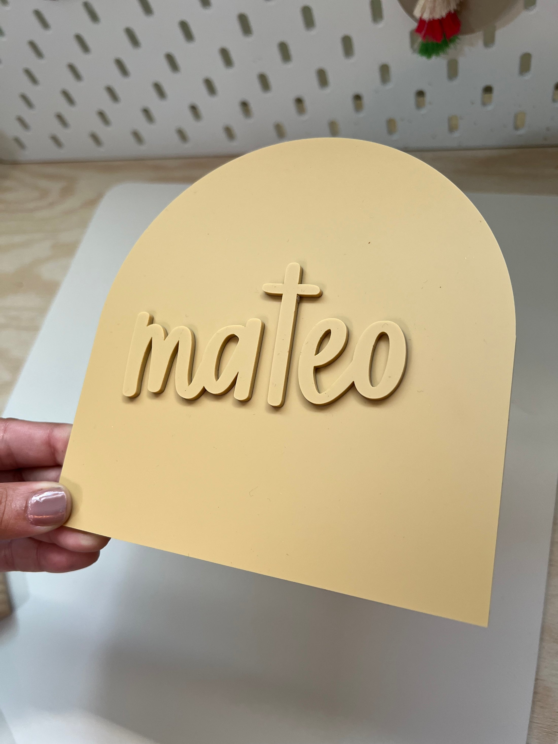 Acrylic Arch Name Announcement