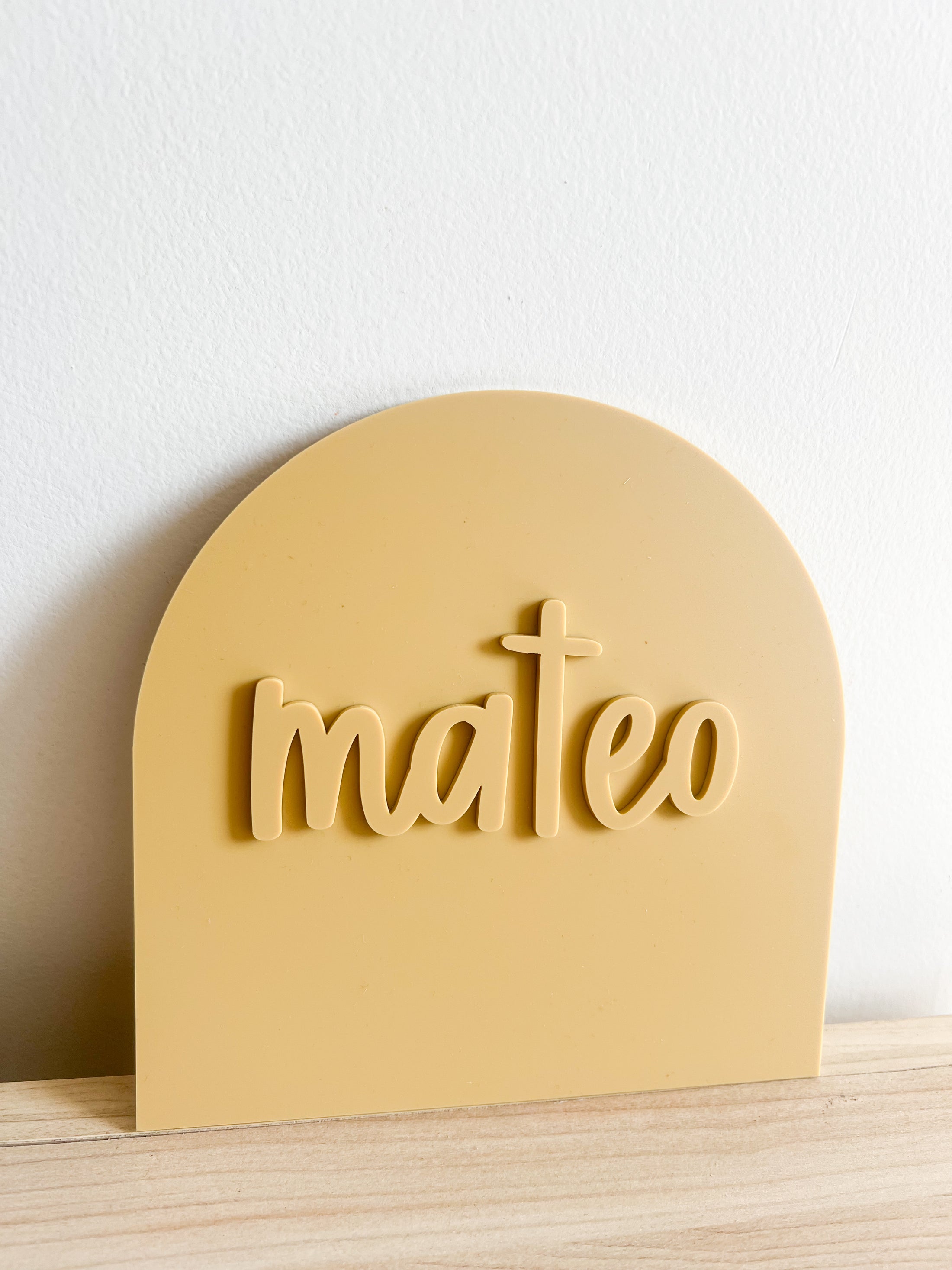 Acrylic Arch Name Announcement