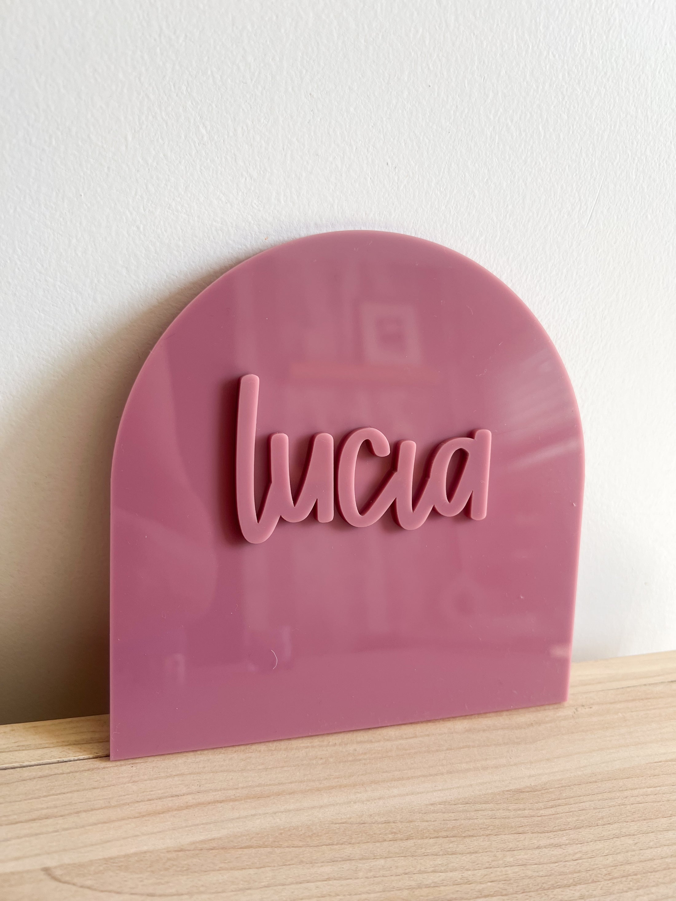 Acrylic Arch Name Announcement