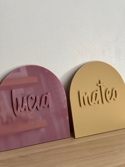 Acrylic Arch Name Announcement