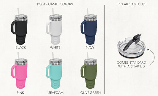 Engraved 40 oz Tumbler with Handle